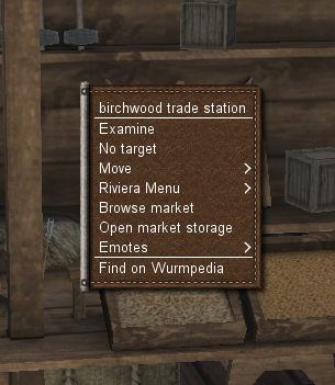 Trade station interface